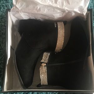bebe black Ankle Booties